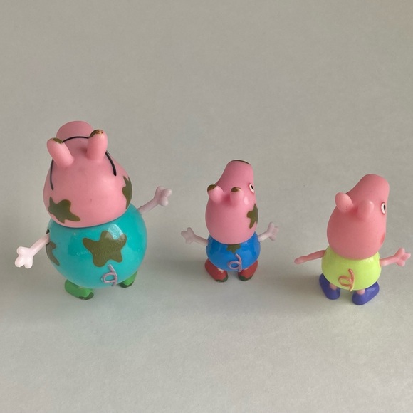 Peppa Pig Daddy Pig George Muddy Puddles Figures Jazwares - Picture 4 of 7